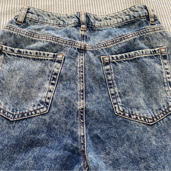 Garage Denim High Rise Pleated Acid Wash 80’s Mom Jeans Size 03|26 - Picture 3 of 8